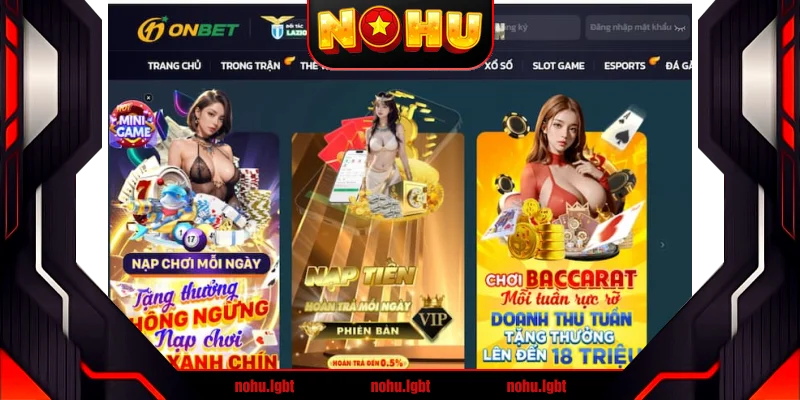 Giao diện Onbet hiện đại, bố cục sắp xếp tối ưu Giao diện Onbet hiện đại, bố cục sắp xếp tối ưu