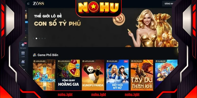 Không gian giải trí đa dạng chỉ có tại Zo88 Không gian giải trí đa dạng chỉ có tại Zo88